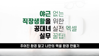 [오단기 2010~2019] 야근없는 직장생활을 위한 공대녀의 실전 엑셀-종합편