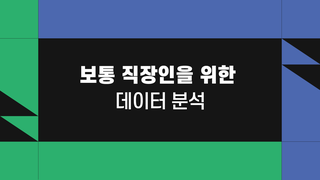 보통 직장인을 위한 데이터 분석 