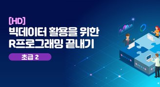 [HD]빅데이터 활용을 위한 R프로그래밍 끝내기 - 초급 2 (조건문, 반복문, 함수, 단일변수, 다중변수)