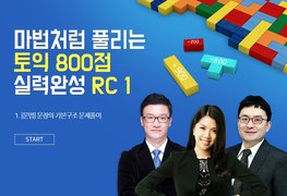 마법처럼 풀리는 토익 800점 실력완성 RC 1