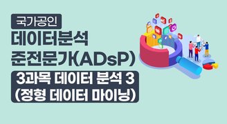 국가공인 데이터분석 준전문가(ADsP)_3과목 데이터 분석 3 (정형 데이터 마이닝)