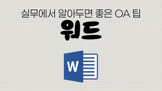 [HD]실무에서 알아두면 좋은 OA 팁(TIP) - 워드(Word)